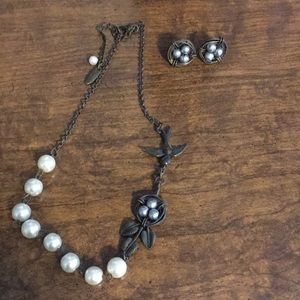 Plunder necklace & earrings